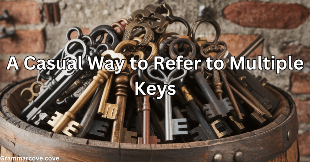 A Casual Way to Refer to Multiple Keys