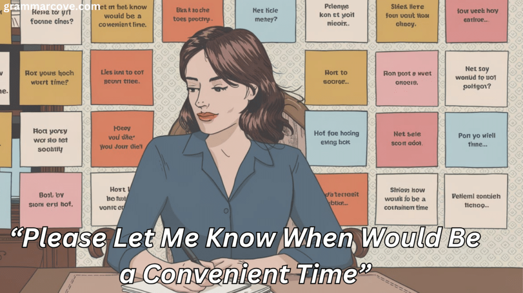 24 Ways to Say “Please Let Me Know When Would Be a Convenient Time”