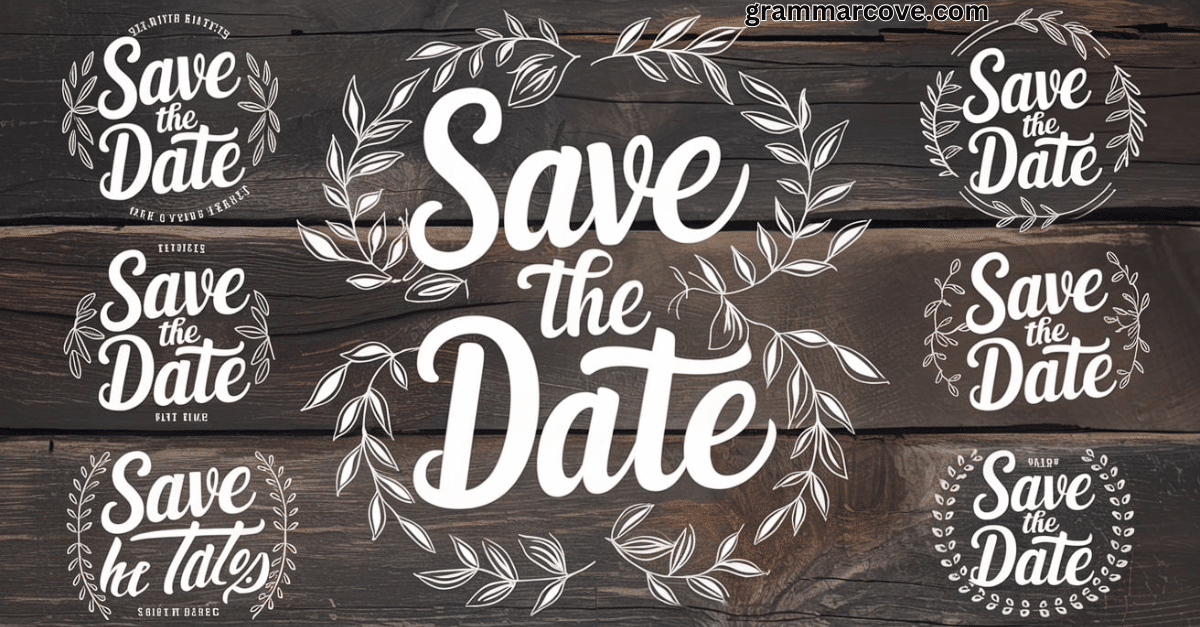 10 Other Ways to Say "Save the Date" (With Examples)