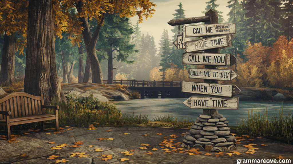 22 Ways to Say “Call Me When You Have Time”