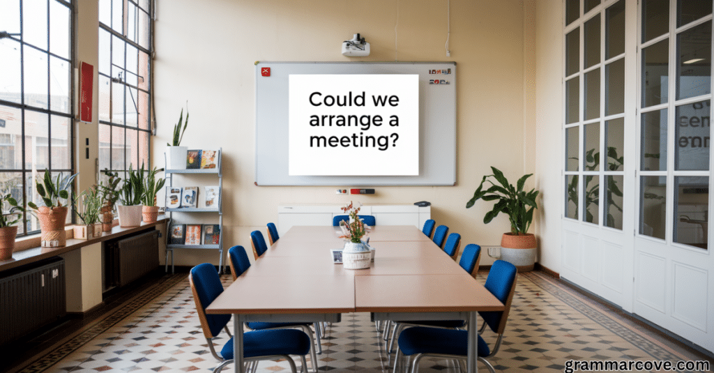 Could We Arrange a Meeting?