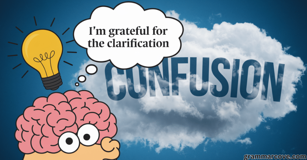 "I’m Grateful for the Clarification"