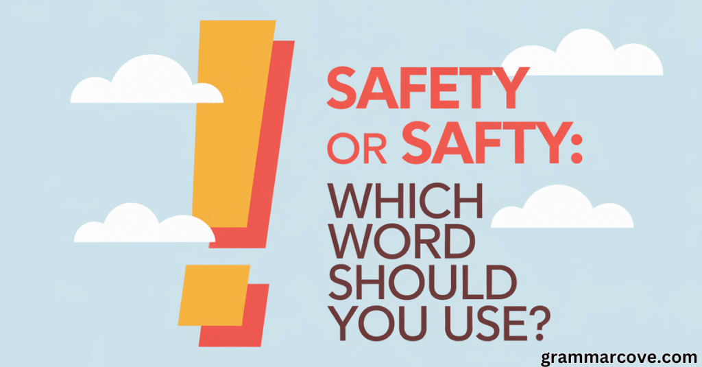 Safety or Safty: Which Word Should You Use?