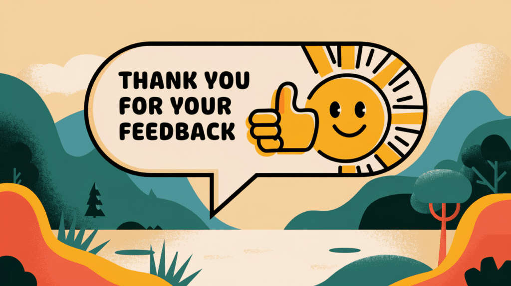 Thank You for Your Feedback