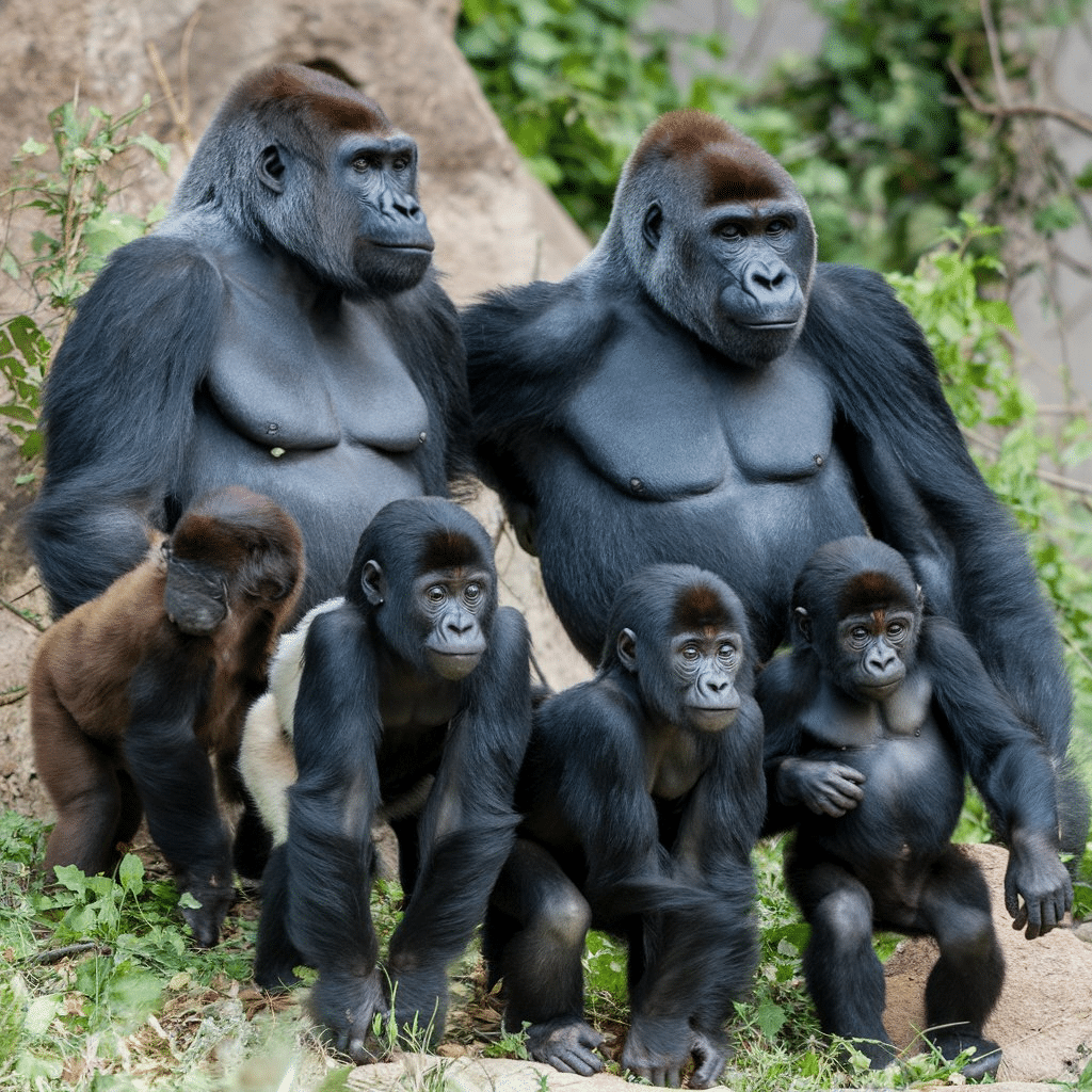 Family of Gorillas