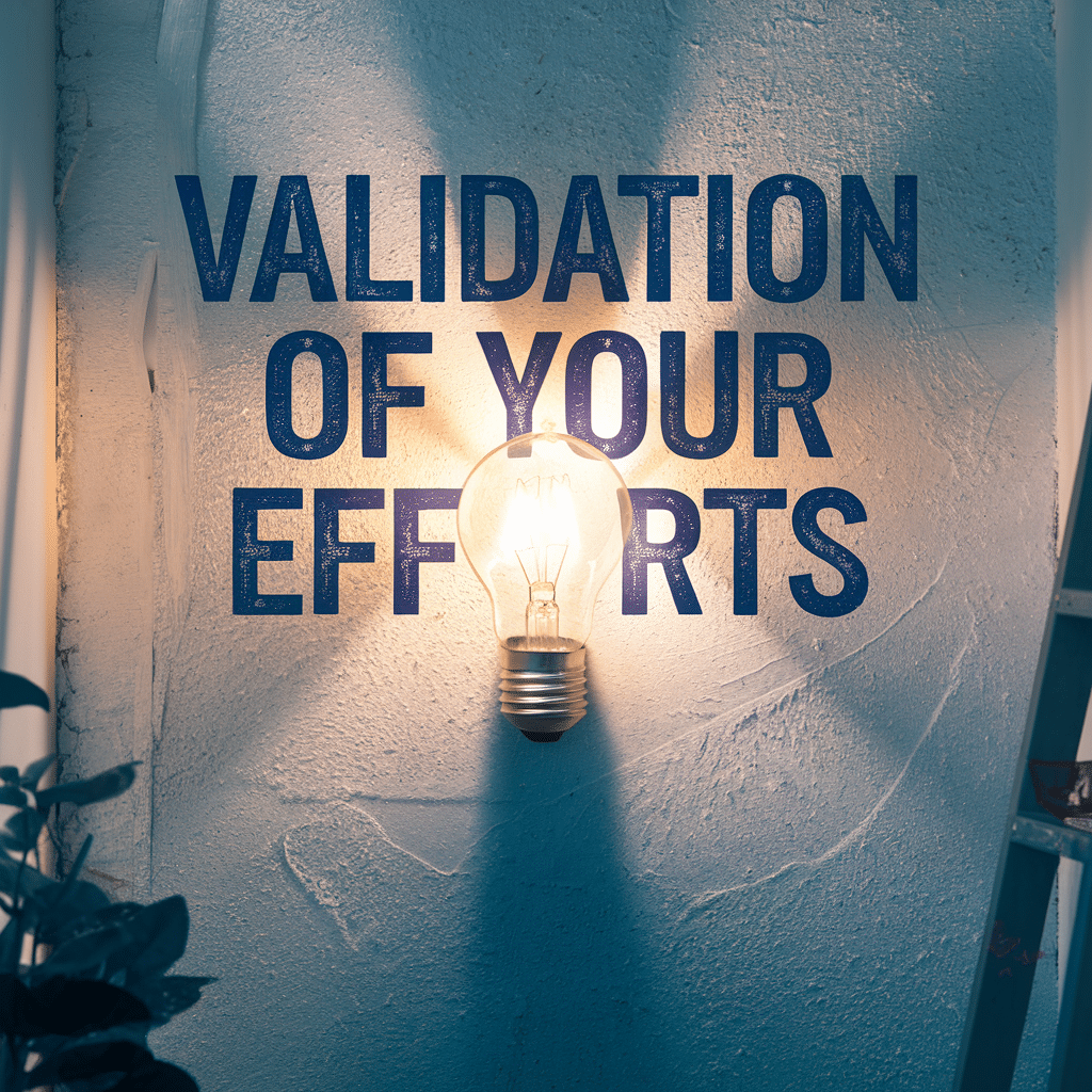 "Validation of Your Efforts"