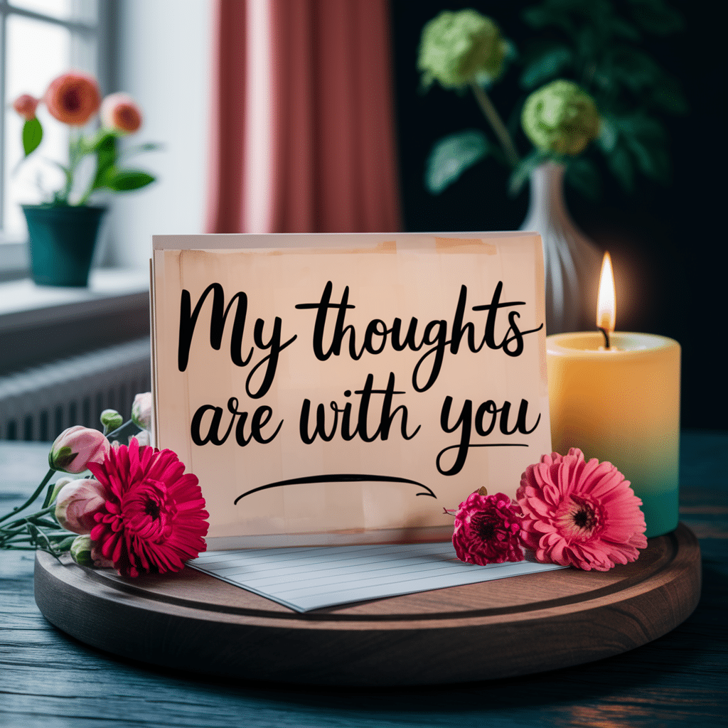 "My Thoughts Are With You"