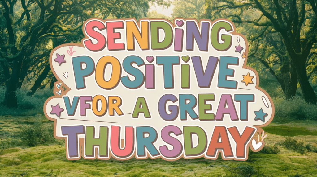 Sending Positive Vibes for a Great Thursday