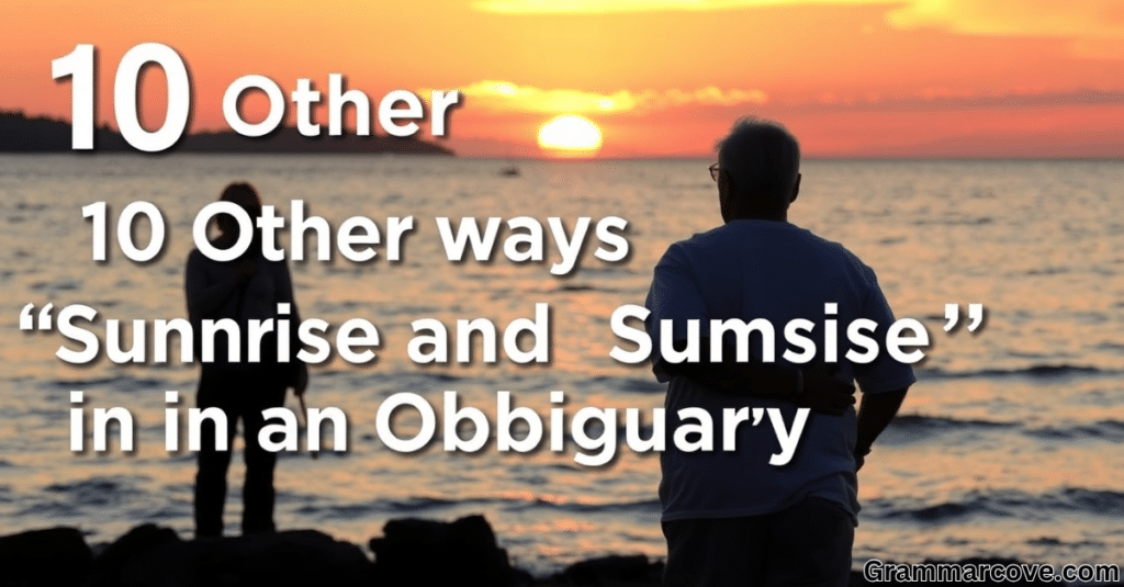 10 Other Ways to Say Sunrise and Sunset in an Obituary (with Examples)