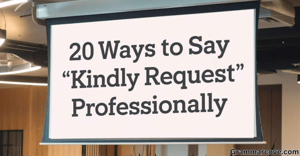 20 Ways to Say Kindly Request Professionally