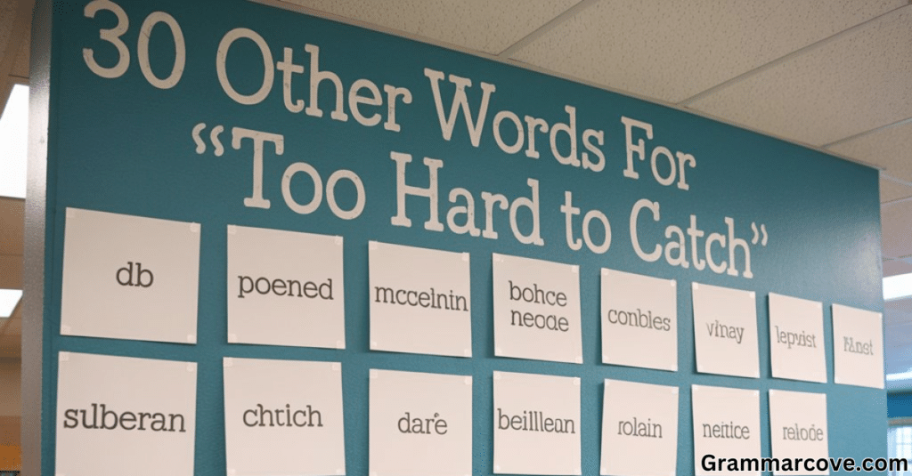 30 Other Words for “Too Hard to Catch”