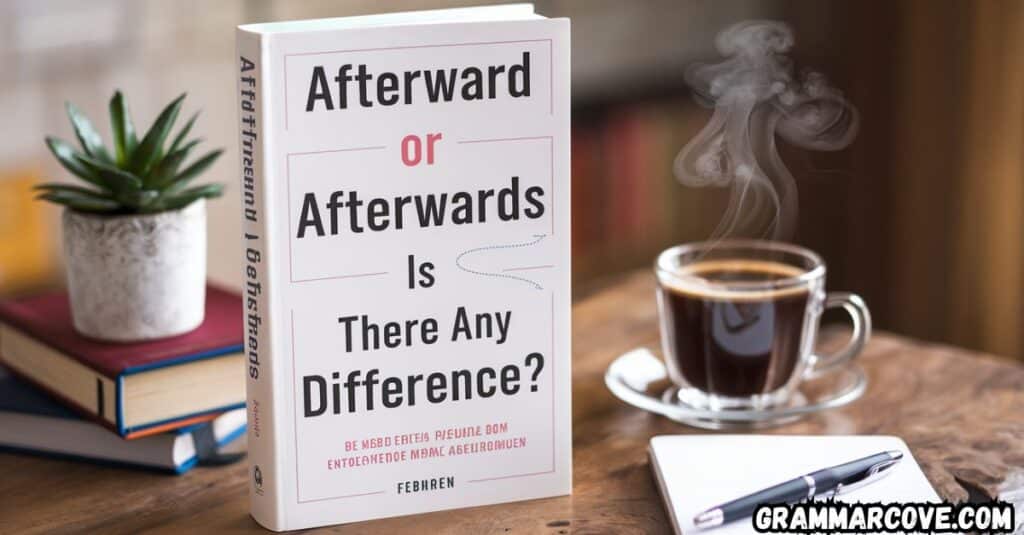 Afterward or Afterwards Is There Any Difference