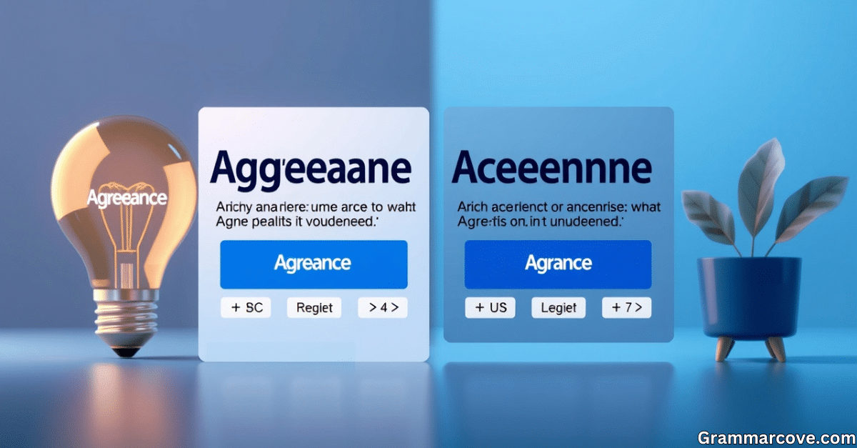 Agreeance vs Agreement Which One to Use