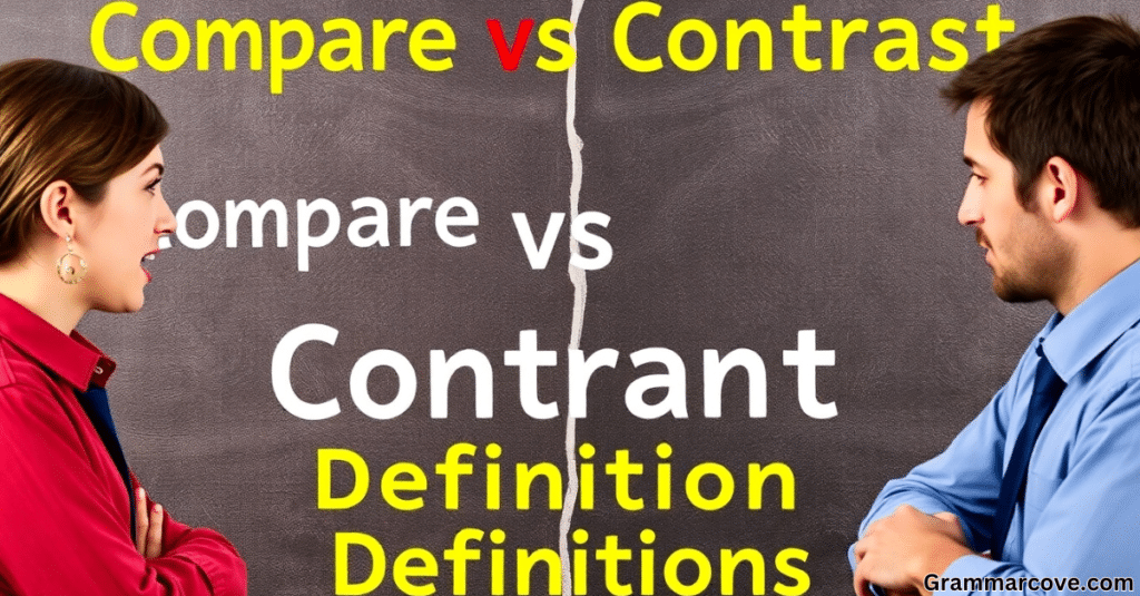 Compare vs Contrast: Definitions