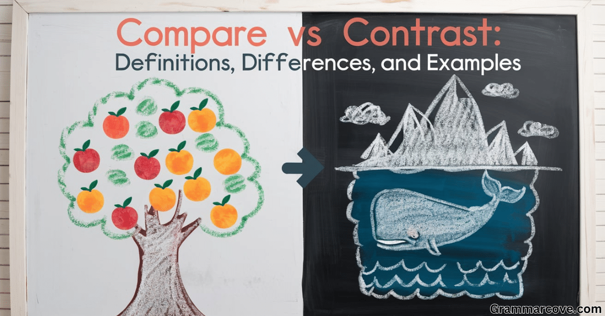 Compare vs Contrast Definitions, Differences, and Examples