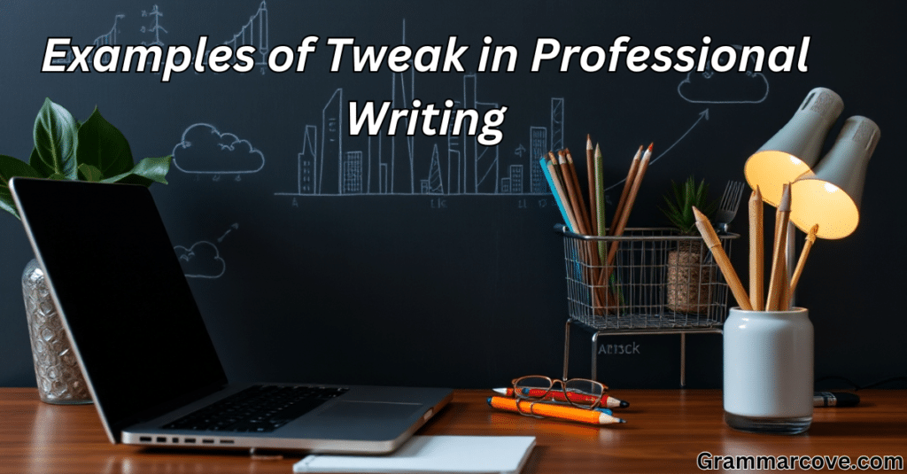 Examples of Tweak in Professional Writing