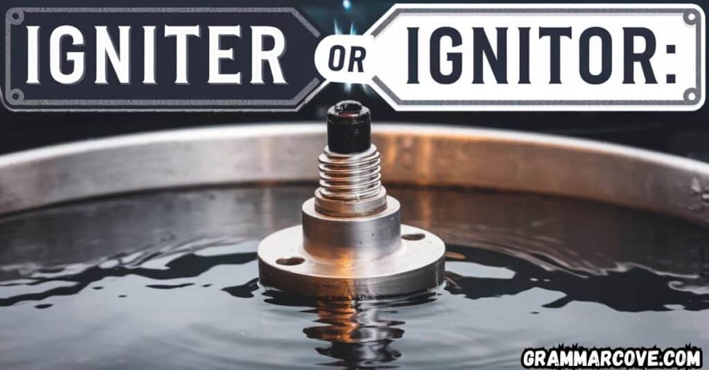 Igniter or Ignitor Which Spelling Should You Choose