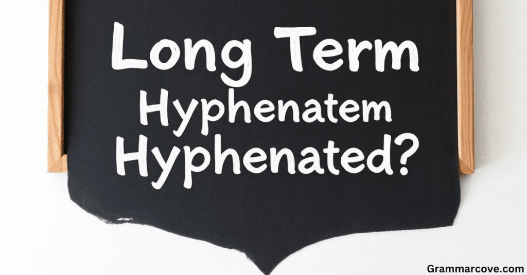 Is Long Term Hyphenated?