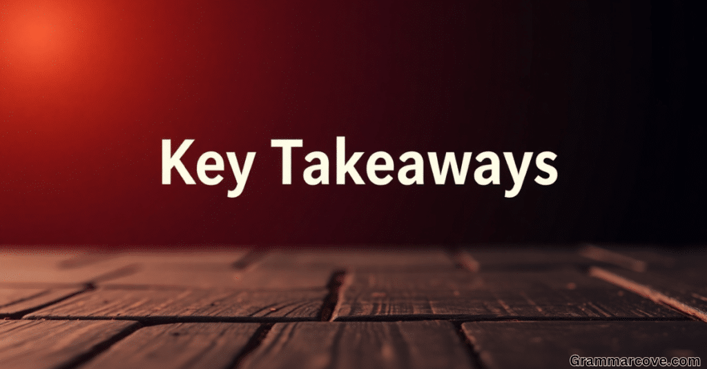 Key Takeaways