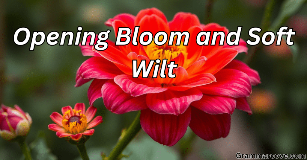 Opening Bloom and Soft Wilt