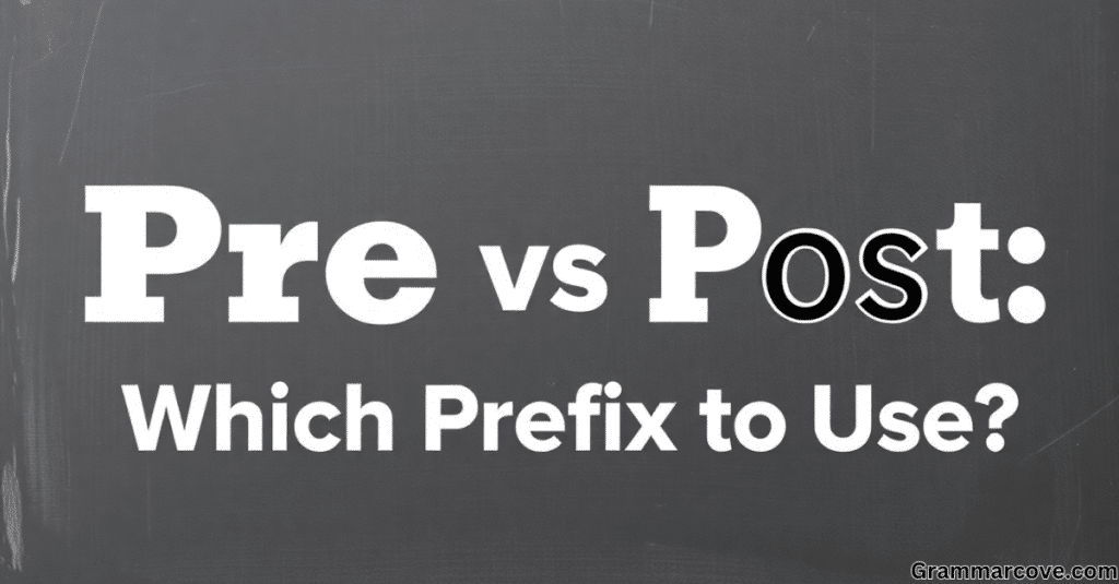 Pre vs Post Which Prefix to Use