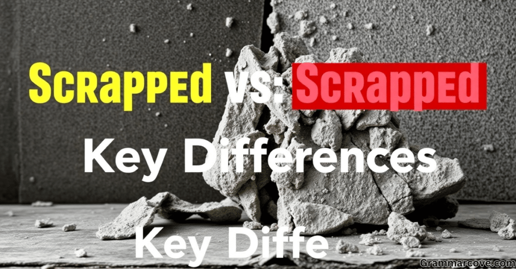 Scrapped vs Scraped: Key Differences