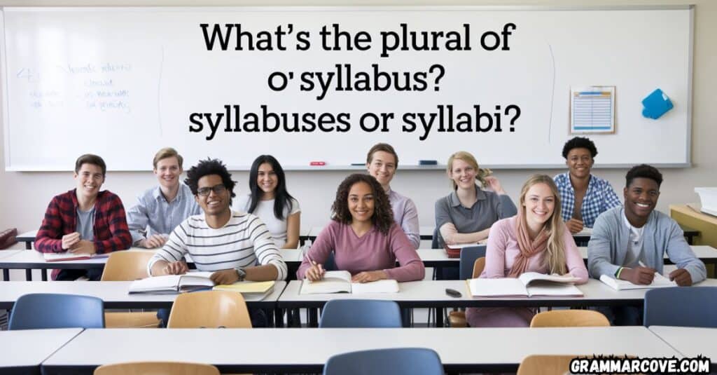 Syllabuses vs. Syllabi (1)