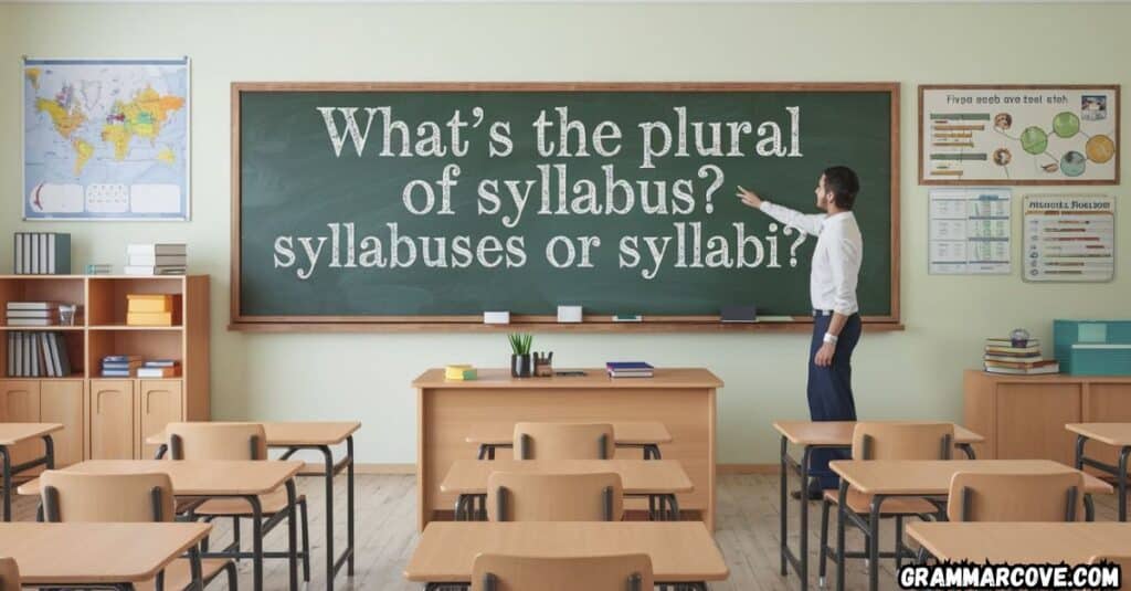 Syllabi vs Syllabus: A Quick Comparison Table