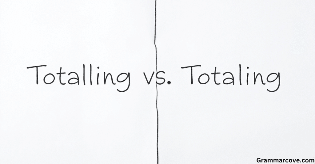 Totalling vs Totaling: The Key Difference