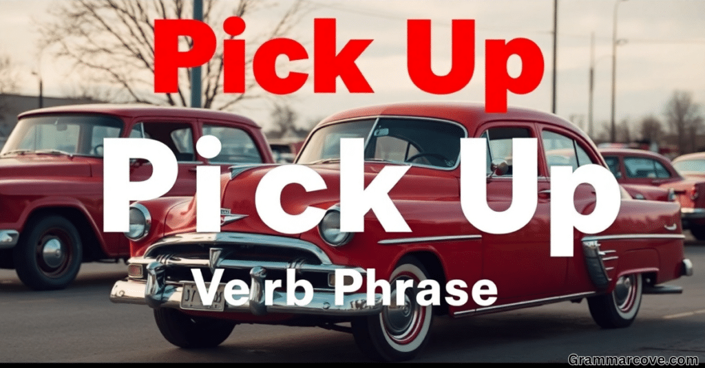 Using "Pick Up" as a Verb Phrase