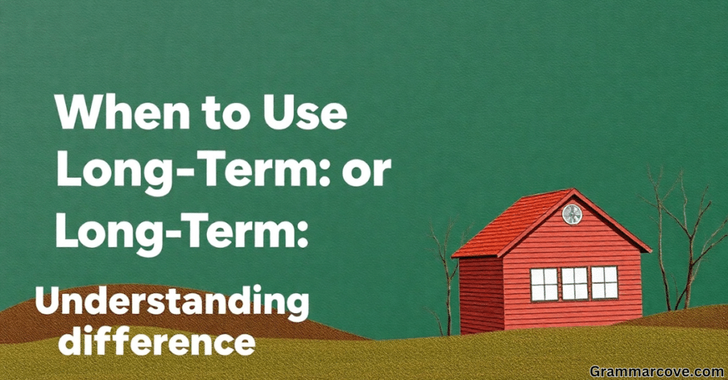 When to Use Long Term or Long-Term: Understanding the Difference