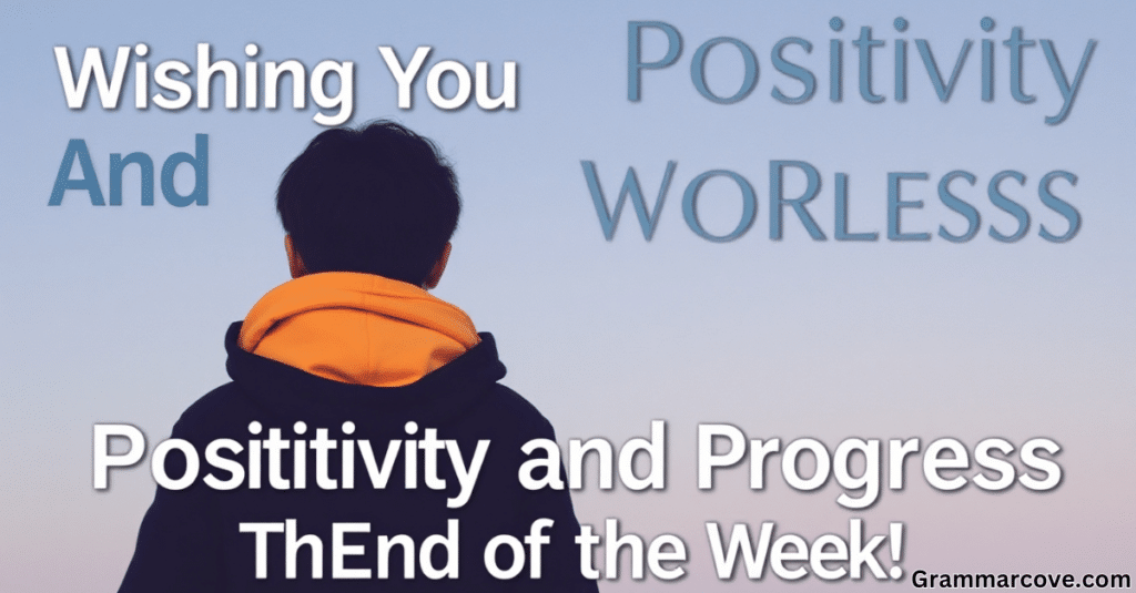 Wishing You Positivity and Progress Through the End of the Week!